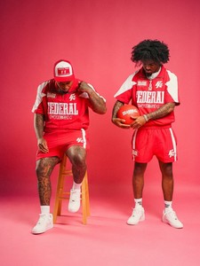 Custom <b>Red</b> Designs Windbreaker <b>Jacket</b> and Pants Set with Premium Nylon Material and Wholesale Manufacturing for Global Buyers - Product Image 4