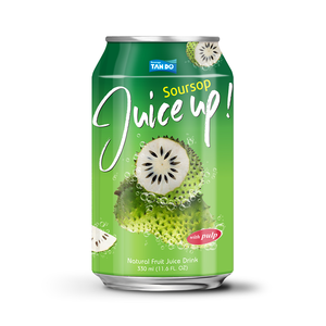 Boisson Tropi Juice 330ml en canette aluminium courte, purée de fruits 100% naturelle, faible teneur en matières grasses, stérilisée, fraîchement pressée, 5 Brix, saveur goyave mangue - Product Image 6