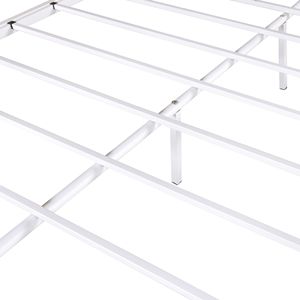 Letto a Castello in Metallo Bianco Resistente con Livello Superiore Rinforzato e Ringhiera di Sicurezza, Facile da Montare, Letti per Bambini - Product Image 3