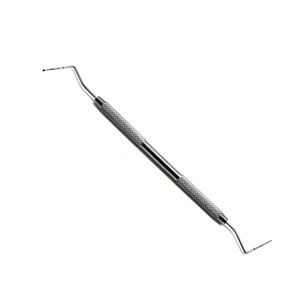 Sonda exploradora dental manual de doble cabezal, de acero inoxidable de grado quirúrgico, herramienta de diagnóstico para examen oral. - Product Image 1