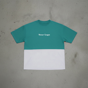 เสื้อยืดผู้ชายไซส์ใหญ่พิเศษ หนานุ่ม 2 สี ทรงหลวมไหล่ตก ผ้าฝ้าย 100% สกรีนโลโก้ได้ แห้งเร็ว ขายส่ง OEM 2026 - Product Image 3