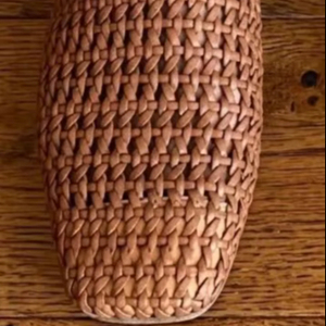 Handwoven Mesh Slide Slippers for Women, Square Toe <b>Summer</b> <b>Flats</b>, Breathable Woven Mules, Minimalist Casual Indoor Outdoor Shoes - Product Image 1