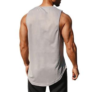 OEM Customized Men's Quick Dry Gym <b>Vest</b> Unisex Stringer Tank <b>Tops</b> Casual Plain Summer Wear Muscle Bodybuilding Design Knitted - Product Image 4
