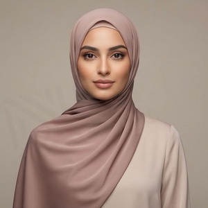 Hiyab de Chifón de Color Sólido para Mujer, Suave al Tacto, para Uso Diario, Pañuelo Étnico de Oriente Medio - Product Image 4
