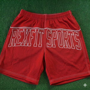 กางเกงบาสเก็ตบอลตาข่ายออกแบบเองได้ REXFIT SPORTS พิมพ์โลโก้ กางเกงกีฬาผู้ชาย ระบายอากาศได้ดี ผลิตจากโพลีเอสเตอร์ เหมาะสำหรับออกกำลังกาย - Product Image 1
