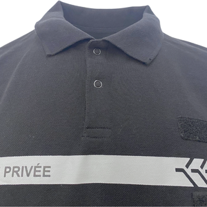 Vanda Private Privee Poliéster Seguridad Negro <span class=keywords><strong>Polo</strong></span> Manga Corta Hombre - Product Image 5