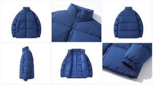 เสื้อแจ็คเก็ตกันหนาวบุผ้าสำหรับผู้ชายแบบขายส่ง คอตั้ง - Product Image 5