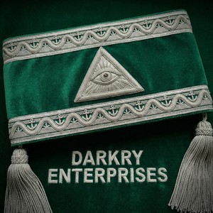 Cinturón de seda rojo bordado a mano con hilo de bullion para la insignia masónica de los Caballeros Templarios, uniforme personalizado de logia, cinturón con cruz plateada y borlas. - Product Image 3