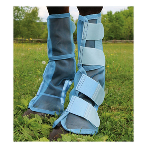 Wholesale High Quality Nylon Fly Mesh Horse Leg Protection <b>Boots</b> with Customized Packaging - Product Image 1