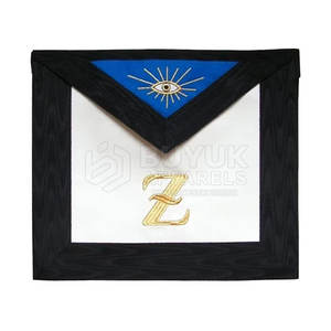 Delantales Masónicos Bordados Personalizados, Delantal Masónico Hecho a Mano en Cuero, Ajustable, Elegante, con Diseño Ceremonial - Product Image 6