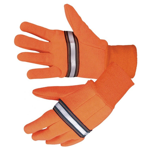Gants de sécurité routière haute visibilité très demandés avec protection maximale et réflecteur au dos - Product Image 5