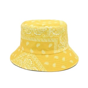 HF Retro Fashion Double Side Basin Letter Print Heat-Transfer Sunshade Canvas Bow <b>Bucket</b> <b>Hat</b> 100% Cotton Breathable Unisex - Product Image 3
