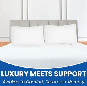 Almohada Ergonómica Ajustable de Espuma Viscoelástica para el Cuello, Diseño Curvo de Doble Cara, Técnica de Tejido Ecológica, para un Sueño Relajante - Product Image 4