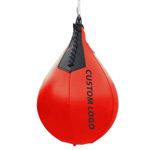 Boxing Training <b>Punching</b> <b>Ball</b> For Hanging Speed Bag Best Quality In Red With Black Color Heavy-Duty Oxford Fabric <b>Punching</b> Bag - Product Image 1