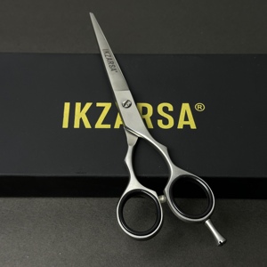 Ciseaux de barbier sur mesure pour une coupe fluide, coiffage et finition des cheveux. Meilleur prix. Ciseaux de barbier en acier inoxydable. - Product Image 2