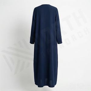 2025 OEM Kimono Abaya pour femmes musulmanes, en tissu polyester épais, doux et très extensible, col en V, manches longues, pour fêtes, Ramadan, mariages - Product Image 2
