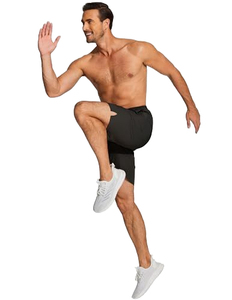 กางเกงขาสั้นผ้าฝ้ายผสมป่านสำหรับผู้ชายรุ่นปี 2026 สีพื้น เอวยางยืด ทรงหลวม ใส่สบายสำหรับฤดูร้อน กางเกงลำลองสำหรับกิจกรรมกลางแจ้ง กางเกงขาสั้นสไตล์ไบค์เกอร์ ผ้ายืดสแปนเด็กซ์ - Product Image 5