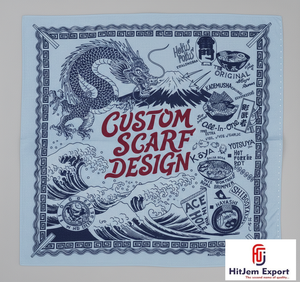Collection en Gros de Foulards Carrés Personnalisés Haut de Gamme, Imprimés, Tendance, Style Hijab, Doux au Toucher Soie, pour le Cou - Product Image 4