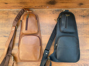 Real Handmade Full Grain Crunch Leather Vintage <b>Men</b> Sling Crossbody <b>Bags</b> High Fashionable Unique Travel <b>Messenger</b> Utility <b>Bags</b> - Product Image 3