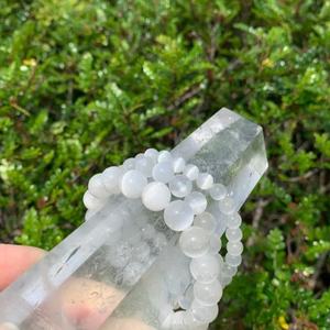 Bracelet élastique de perles de guérison de pierre de sélénite le plus vendu pour le Bracelet en cristal d'énergie naturelle d'affaires de cadeau de mode unisexe - Product Image 2