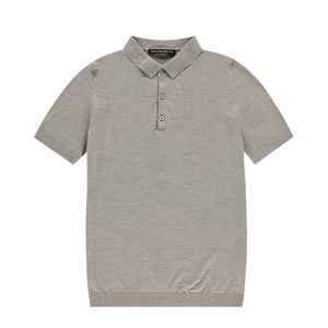 Polo de Manga Corta Azul Brillante para Hombre, de Lana Merino, Transpirable, Polo Masculino Más Vendido - Product Image 2