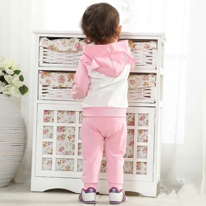 Traje de jogging con capucha de lana para niños y niñas Joggers inferiores con conjunto de ropa con capucha - Product Image 6