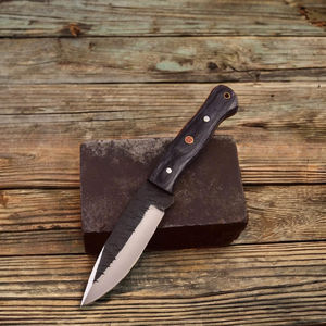 มีดฟอร์จสั่งทำพิเศษ ความต้องการสูง พร้อมใบมีดลายดำและด้ามจับแบบหมุดสามตัว |   เกรดคอลเลคเตอร์เกรดพร้อมคุณภาพระดับ OEM ในราคาประหยัด - Product Image 2