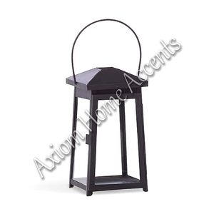 Ensemble de lanternes à bougies festives d'élégance industrielle Design moderne fait à la main Décoration de Noël élégante par Axiom Home Accents - Product Image 4