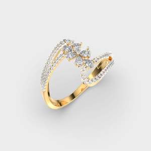 Anillo de cóctel con diamante de laboratorio talla pera grande, grado IGI D-E-F VVS-VS, oro, oro blanco, oro rosa, plata, directo de fabricante, stock B2B - Product Image 5