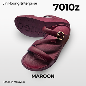 PVC <b>Women</b> Black Summer <b>Slip</b>-On Sandals Lightweight Anti-<b>Slip</b> Casual Outdoor Slippers Made in Malaysia @migo 7010z - Product Image 4