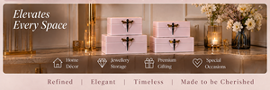 Caja de Almacenamiento Decorativa de Lujo en Cristal Rosa Intenso con Perilla de Libélula, Organizador de Joyas Premium, Cajas Decorativas para el Hogar Lacadas - Product Image 3