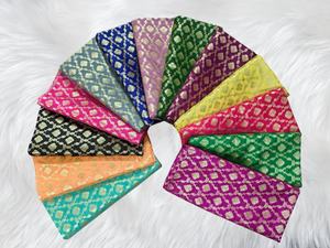 Saris de mariage et sacs en tissu brocart jacquard de luxe, écologiques, imprimés, résistants aux taches, de poids moyen, en mélange de soie - Product Image 3