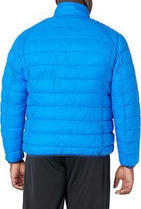 <b>Lightweight</b> Puffer Jacket Men's Quilted Winter <b>Coat</b> with Durable Fabric Stand Collar and Relaxed Fit for Outdoor Travel - Product Image 2