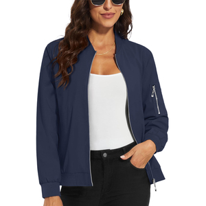 Breathable Fabric Made Ladies Bomber <b>Jacket</b> For Adults New Design Full Sleeve <b>Zipper</b> Closure <b>Women</b> Bomber <b>Jackets</b> - Product Image 1