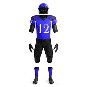 Uniforme de Fútbol Personalizado con Camiseta de Manga Corta y Pantalones Acolchados 100% Poliéster, Número y Nombres de Jugador del Equipo - Product Image 5