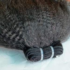 Ensemble de mèches d'extensions de cheveux vietnamiens Remy lisses et crépus de couleur naturelle mèches de cheveux humains Yaki Lace Straight - Product Image 1