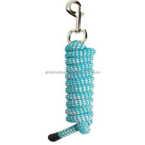 Cuerdas de plomo para caballos hechas a medida, varios colores, plomo de nailon para caballos con clip a presión de metal - Product Image 2