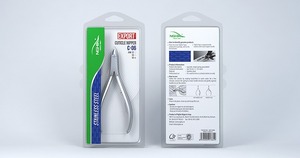 NGHIA Ensemble C-06 de manucure et de pédicure en acier inoxydable de haute qualité Pince à cuticules à ressort unique Salon Utilisation Placage gris - Product Image 5