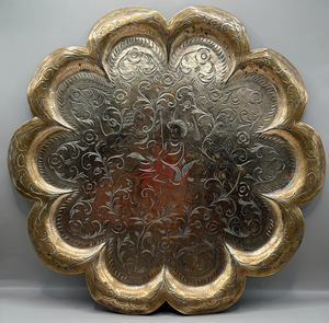 Assiettes de présentation en laiton les plus vendues pour mariages, banquets et événements festifs, décoration intérieure à prix de gros - Product Image 1