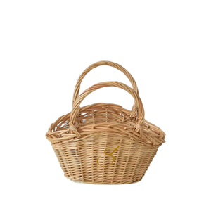 Bolso de Mano Vintage de Mimbre Tejido a Mano con Lazo Floral - Elegante Bolso Estilo Maleta de Ratán para Mujer - Product Image 3