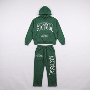 Custom Plus Size Winter Sweatsuit <b>Men's</b> 100% Cotton Anti-Bacterial Breathable Quick Dry <b>Pullover</b> Hoodie Screen Printed Logo - Product Image 6