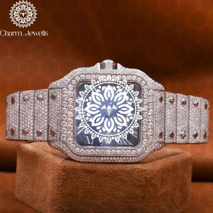 Reloj de Lujo para Hombre Charm Jewells, Caja de Acero Inoxidable, Esfera Analógica de 40 mm, Cierre Oculto con Botón, Cristal, Mecánico, 10 Bar - Product Image 3