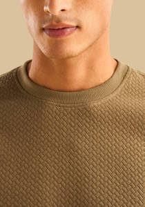 Sudadera de Manga Larga con Cuello Redondo, 100% Algodón Orgánico, Estilo Velour, Personalizable con Logotipo, para Hombre, Venta al Por Mayor, Marca Privada - Product Image 6