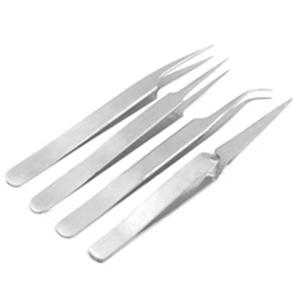 Pince à épiler antistatique en acier inoxydable satiné de haute qualité, pince à épiler électrique pour sourcils, outil de beauté professionnel pour salon - Product Image 1