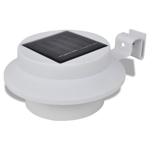 Juego de 6 Luces Solares de Jardín Pequeñas de Plástico Blanco Resistente, Lámpara Solar Duradera - Product Image 3