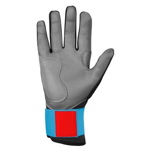 Gants de frappe en cuir noir et bleu, rembourrés, à enfiler, unisexes, pour adultes, entraînement - Product Image 4