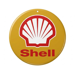 Vintage Round Metal Tin Sign Shell Green Streak <b>Gasoline</b> Distressed Race Car Graphic Plaque Garage Man Cave Wall Decor - Product Image 5