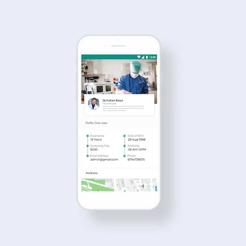 Eine App für Krankenhausmanagementsystem ist von Mobile Project Healthcare, der Android-Mobile-App-Entwicklungsgesellschaft, verfügbar