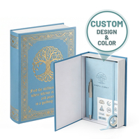 Coffret Cadeau Journal Factice Dissimulé : Carnet, Stylo, Ruban Washi, Kit d'Autocollants, Papeterie Personnalisée pour Entreprise et Mindfulness