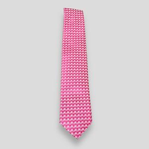 Corbata de Hombre con Patrón Geométrico Rosa, Elegante Corbata de Poliéster |   Traje Formal para Bodas y Eventos Empresariales, Diseño Clásico |   Suministro al por Mayor OEM - Product Image 1